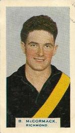 1933 Godfrey Phillips Victorian Footballers (A Series of 50) #21 Basil McCormack Front
